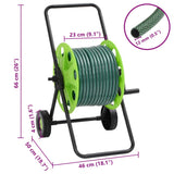 Green Hose Reel Cart with 30 m Hose PVC 3281521