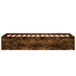 Bed Frame without Mattress Smoked Oak 90x200 cm 3281060