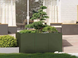 Planter Olive Green 120x80x80 cm Steel 860790