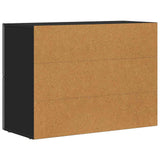 Sideboard Black 80.5 x 35 x 59 cm Engineered Wood 891325