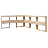 ZNTS Bookcase Bed without Mattress 135x190 cm Solid Wood Pine 3324332