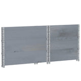 Garden Planter Grey 80x60 cm Solid Wood Pine 3295421