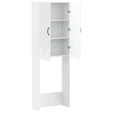 Toilet Cabinet HOORN White 66 x 25.5 x 190 cm Engineered Wood 897355