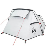 Camping Tent Tunnel 2-Person White Blackout Fabric Waterproof 94615