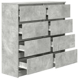 Sideboard Concrete Grey 100x35x99 cm Engineered Wood 3328492