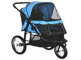 Pet Stroller Dog Pram Foldable Dog Pushchair Cat Travel Carriage w/ Adjustable Canopy, Wheels, for T3398P349594