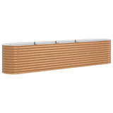 Garden Raised Bed Brown 400 x 80 x 81 cm Steel 42011325