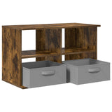 TV stand with Drawer Smoked Oak 79 x 40 x 48 cm 8000464
