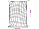 Trailer Net with Elastic Rope Black 4.5x2.5 m PP 4012285