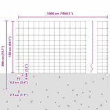 Wild Fence with Posts 50 x 1.5 m 3337160