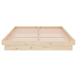 819907 Bed Frame without Mattress Solid Wood 140x200 cm