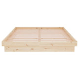 819907 Bed Frame without Mattress Solid Wood 140x200 cm
