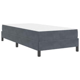 Box Spring Bed with Mattress Dark Grey 80 x 210 cm Fabric 3398720