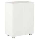 Sideboard High Gloss White 60x35x80 cm Engineered Wood 283712