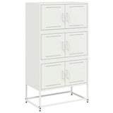 Sideboard White 68.5x38.5x123.5 cm Steel 846493