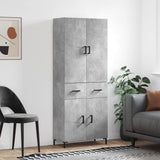 Highboard Concrete Grey 69,5x34x180 cm Engineered Wood 3198149