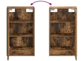 Wall-mounted Sink Vanity Smoked Oak 35 x 20 x 81 cm 890764