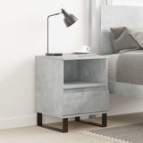 Bedside Cabinet Concrete Grey 40x35x50 cm Engineered Wood 830644