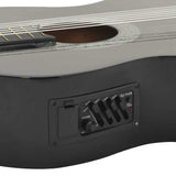 70139 12 Piece Western Guitar Set with Equalizer and 6 Strings Black