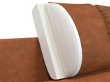 2-Seater Sofa Brown 188 x 81 x 89 cm Faux Leather 42048626