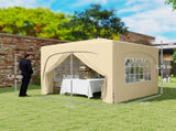 3 x 3m Pop-Up Gazebo Shelter, with Accessories - Sand T3398P317804