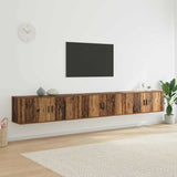 Wall-mounted TV Cabinet Set 3 pcs Old Wood 100 x 34.5 x 40 cm 3415568