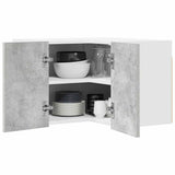 Hanging Cabinet Concrete Grey and White 57 x 57 x 40 cm 884189