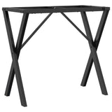 Dining Table Legs X-Frame 80x40x73 cm Steel 357909