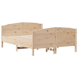 Bed Frame without Mattress 120x190 cm Small Double Solid Wood Pine 3216185