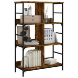 Bookshelf Smoked Oak 78.5x33x117.5 cm Engineered Wood 835251