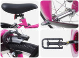 Kids Bike 12 Inches for 2-4 Years Old Pink and Black 42009247