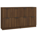 ZNTS Sideboards 2 pcs Brown Oak 60x30x70 cm Engineered Wood 3115811