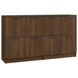 ZNTS Sideboards 2 pcs Brown Oak 60x30x70 cm Engineered Wood 3115811