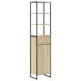 Bathroom Furniture Set with Drawer Sonoma Oak Engineered Wood 3403053