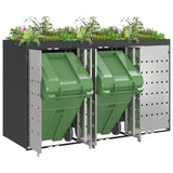 Wheelie Bin Storage for 3 Bins Anthracite 204 x 77.5 x 121.5 cm 3394784