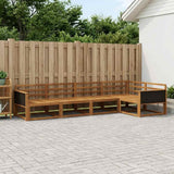 Outdoor Sofa Set 5 pcs Natural Solid Acacia Wood 3382552