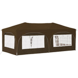 Pop-up Party Tent 575 x 288 x 245 cm Taupe Oxford Fabric 42019894