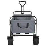 Folding Wagon Grey 89 x 63 x 96 cm Steel and Polyester Oxford 42020658