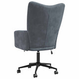 Relaxing Chair with Wheels Dark Grey Velvet 42022460