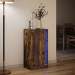 ZNTS Sideboard with LED Smoked Oak 42.5x34x85 cm Engineered Wood 852142