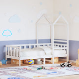 Day Bed with Roof without Mattress White 80x200 cm Solid Wood 3282213