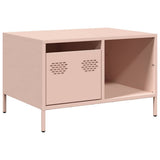 Coffee Table Pink 68.5x50x43.5 cm Cold-rolled Steel 851281