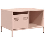 ZNTS Coffee Table Pink 68.5x50x43.5 cm Cold-rolled Steel 851281