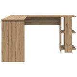 Corner Desk Artisan Oak 140 x 113.5 x 75 cm Engineered Wood 869561