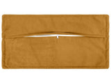 Cushion with Pillow HOUTEN 2 pcs Yellow Microfiber Fleece 935867