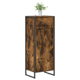 Bathroom Cabinet Smoke Oak 40 x 30 x 100 cm Engineered Wood 886500