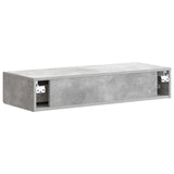 Wall-Mounted Side Table Concrete Grey 87.5 x 34.5 x 17 cm 898158