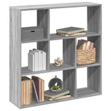 Room Divider Bookcase Grey Sonoma 102x29x103.5 cm Engineered Wood 858053