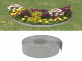 Garden Edgings 4 pcs Grey 10 m 20 cm Polyethylene 3155454