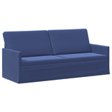 3 Seater Sofa Police Blue 190 x 81 x 82 cm Velvet 42041132